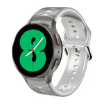 曲面紋理矽膠錶帶，適用於 Samsung Galaxy Watch 4 44mm、Samsung Galaxy Watch 4 40mm、Samsung Galaxy Watch 4 Classic 42mm