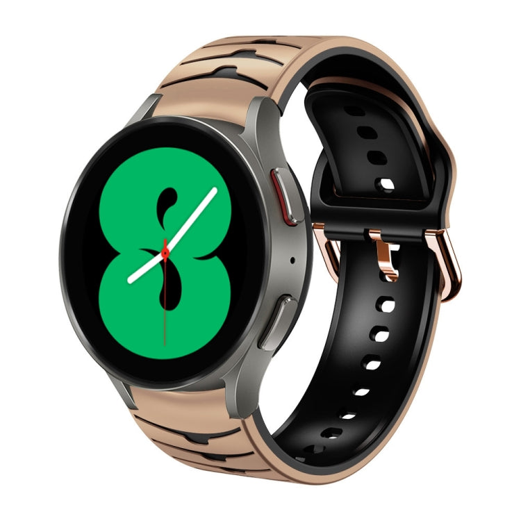 曲面紋理矽膠錶帶，適用於 Samsung Galaxy Watch 4 44mm、Samsung Galaxy Watch 4 40mm、Samsung Galaxy Watch 4 Classic 42mm