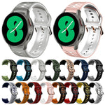 曲面紋理矽膠錶帶，適用於 Samsung Galaxy Watch 4 44mm、Samsung Galaxy Watch 4 40mm、Samsung Galaxy Watch 4 Classic 42mm