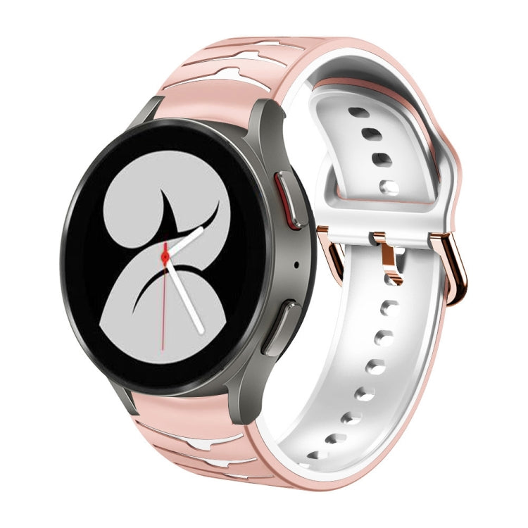 曲面紋理矽膠錶帶，適用於 Samsung Galaxy Watch 4 44mm、Samsung Galaxy Watch 4 40mm、Samsung Galaxy Watch 4 Classic 42mm