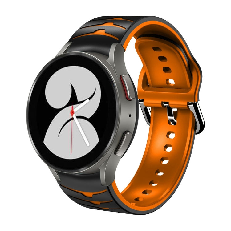 曲面紋理矽膠錶帶，適用於 Samsung Galaxy Watch 4 44mm、Samsung Galaxy Watch 4 40mm、Samsung Galaxy Watch 4 Classic 42mm