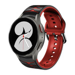 曲面紋理矽膠錶帶，適用於 Samsung Galaxy Watch 4 44mm、Samsung Galaxy Watch 4 40mm、Samsung Galaxy Watch 4 Classic 42mm