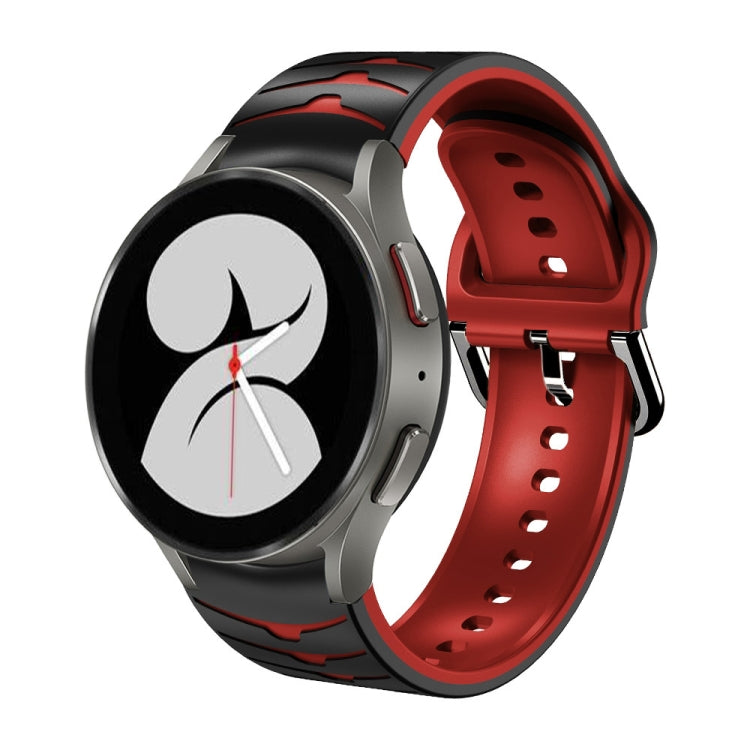 曲面紋理矽膠錶帶，適用於 Samsung Galaxy Watch 4 44mm、Samsung Galaxy Watch 4 40mm、Samsung Galaxy Watch 4 Classic 42mm