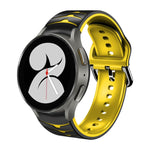 曲面紋理矽膠錶帶，適用於 Samsung Galaxy Watch 4 44mm、Samsung Galaxy Watch 4 40mm、Samsung Galaxy Watch 4 Classic 42mm