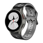 曲面紋理矽膠錶帶，適用於 Samsung Galaxy Watch 4 44mm、Samsung Galaxy Watch 4 40mm、Samsung Galaxy Watch 4 Classic 42mm