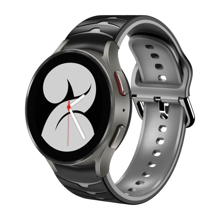 曲面紋理矽膠錶帶，適用於 Samsung Galaxy Watch 4 44mm、Samsung Galaxy Watch 4 40mm、Samsung Galaxy Watch 4 Classic 42mm