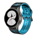 曲面紋理矽膠錶帶，適用於 Samsung Galaxy Watch 4 44mm、Samsung Galaxy Watch 4 40mm、Samsung Galaxy Watch 4 Classic 42mm