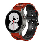 曲面紋理矽膠錶帶，適用於 Samsung Galaxy Watch 4 44mm、Samsung Galaxy Watch 4 40mm、Samsung Galaxy Watch 4 Classic 42mm