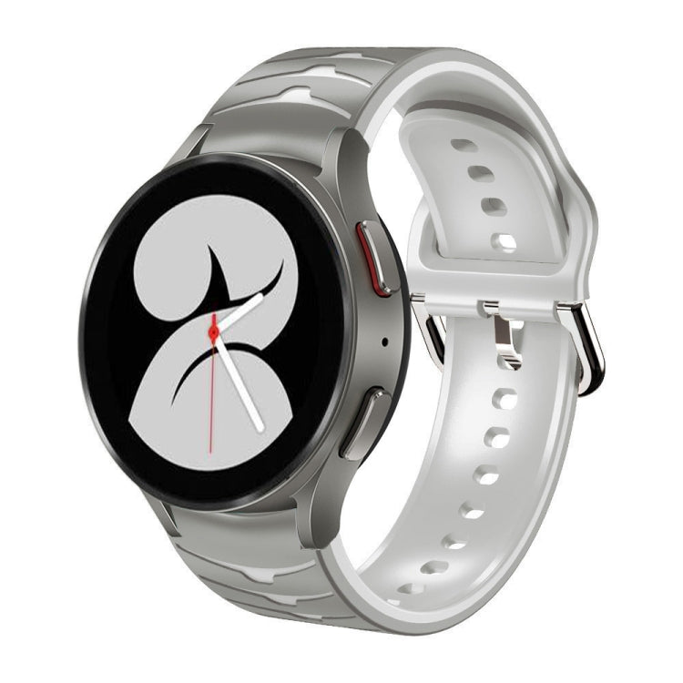 曲面紋理矽膠錶帶，適用於 Samsung Galaxy Watch 4 44mm、Samsung Galaxy Watch 4 40mm、Samsung Galaxy Watch 4 Classic 42mm
