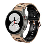 曲面紋理矽膠錶帶，適用於 Samsung Galaxy Watch 4 44mm、Samsung Galaxy Watch 4 40mm、Samsung Galaxy Watch 4 Classic 42mm