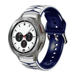 曲面紋理矽膠錶帶，適用於 Samsung Galaxy Watch 4 44mm、Samsung Galaxy Watch 4 40mm、Samsung Galaxy Watch 4 Classic 42mm