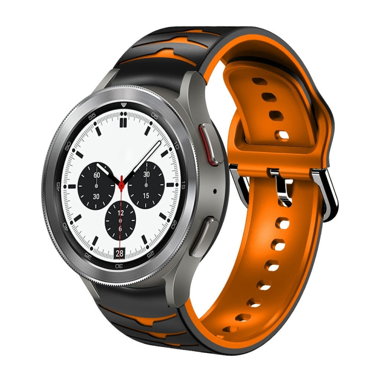 曲面紋理矽膠錶帶，適用於 Samsung Galaxy Watch 4 44mm、Samsung Galaxy Watch 4 40mm、Samsung Galaxy Watch 4 Classic 42mm