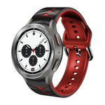 曲面紋理矽膠錶帶，適用於 Samsung Galaxy Watch 4 44mm、Samsung Galaxy Watch 4 40mm、Samsung Galaxy Watch 4 Classic 42mm