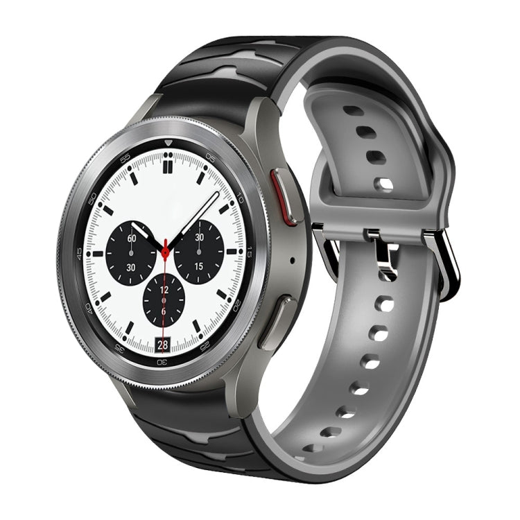曲面紋理矽膠錶帶，適用於 Samsung Galaxy Watch 4 44mm、Samsung Galaxy Watch 4 40mm、Samsung Galaxy Watch 4 Classic 42mm