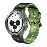 曲面紋理矽膠錶帶，適用於 Samsung Galaxy Watch 4 44mm、Samsung Galaxy Watch 4 40mm、Samsung Galaxy Watch 4 Classic 42mm