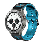 曲面紋理矽膠錶帶，適用於 Samsung Galaxy Watch 4 44mm、Samsung Galaxy Watch 4 40mm、Samsung Galaxy Watch 4 Classic 42mm