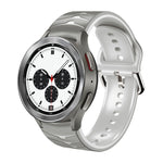 曲面紋理矽膠錶帶，適用於 Samsung Galaxy Watch 4 44mm、Samsung Galaxy Watch 4 40mm、Samsung Galaxy Watch 4 Classic 42mm