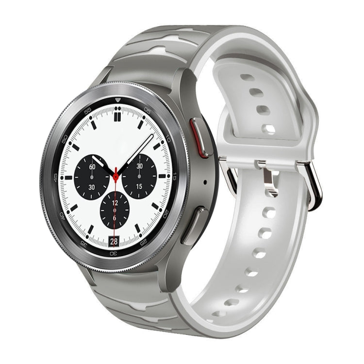 曲面紋理矽膠錶帶，適用於 Samsung Galaxy Watch 4 44mm、Samsung Galaxy Watch 4 40mm、Samsung Galaxy Watch 4 Classic 42mm