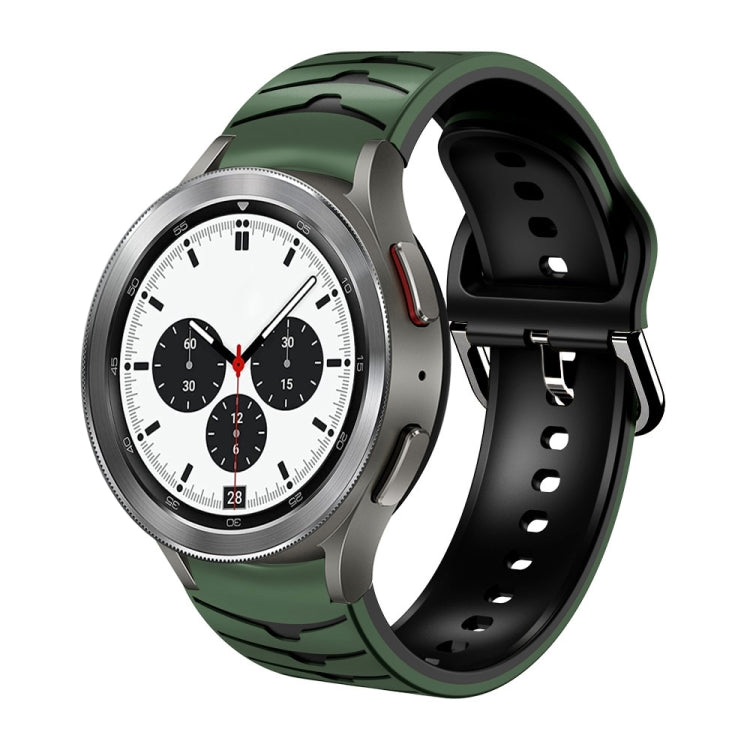 曲面紋理矽膠錶帶，適用於 Samsung Galaxy Watch 4 44mm、Samsung Galaxy Watch 4 40mm、Samsung Galaxy Watch 4 Classic 42mm