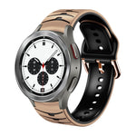 曲面紋理矽膠錶帶，適用於 Samsung Galaxy Watch 4 44mm、Samsung Galaxy Watch 4 40mm、Samsung Galaxy Watch 4 Classic 42mm