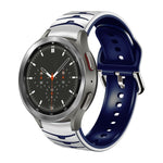曲面紋理矽膠錶帶，適用於 Samsung Galaxy Watch 4 Classic 46mm
