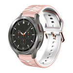 曲面紋理矽膠錶帶，適用於 Samsung Galaxy Watch 4 Classic 46mm