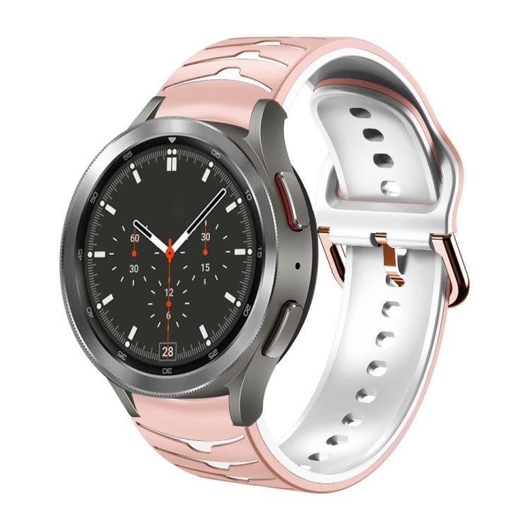曲面紋理矽膠錶帶，適用於 Samsung Galaxy Watch 4 Classic 46mm