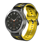 曲面紋理矽膠錶帶，適用於 Samsung Galaxy Watch 4 Classic 46mm