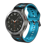 曲面紋理矽膠錶帶，適用於 Samsung Galaxy Watch 4 Classic 46mm
