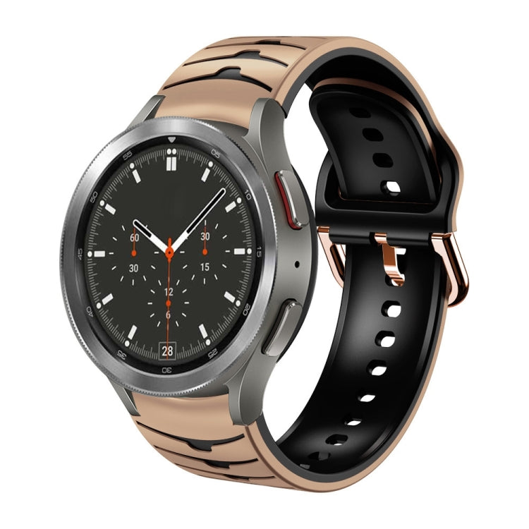 曲面紋理矽膠錶帶，適用於 Samsung Galaxy Watch 4 Classic 46mm