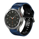 曲面紋理矽膠錶帶，適用於 Samsung Galaxy Watch 4 Classic 46mm