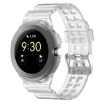 一體成型全包覆矽膠錶帶，適用於 Google Pixel Watch