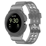 一體成型全包覆矽膠錶帶，適用於 Google Pixel Watch