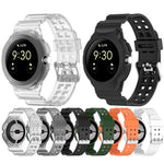 一體成型全包覆矽膠錶帶，適用於 Google Pixel Watch