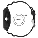 一體成型全包覆矽膠錶帶，適用於 Google Pixel Watch
