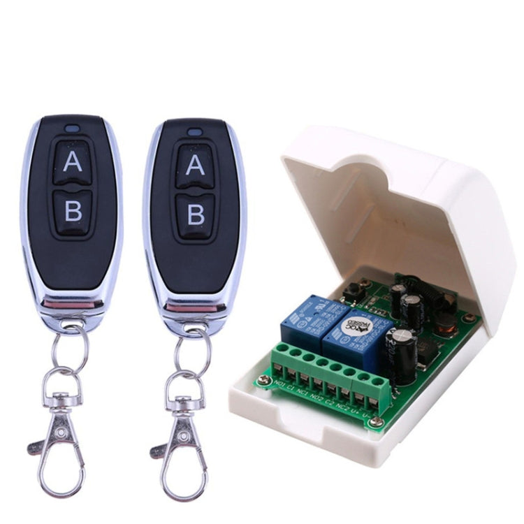 DC 12V 24V 48V通用電動門RF無線遙控繼電器接收器套組