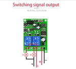 DC 12V 24V 48V通用電動門RF無線遙控繼電器接收器套組