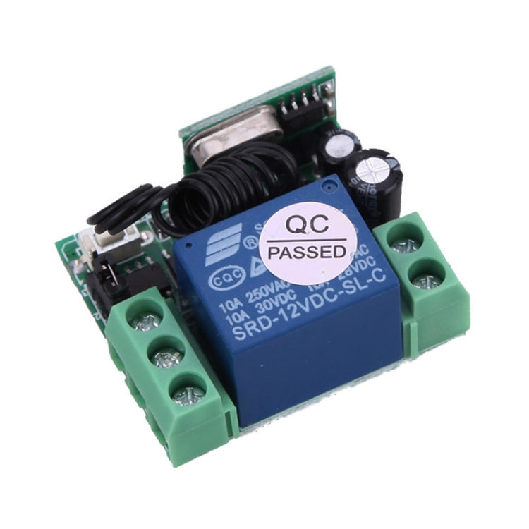 12V 10A RF無線遙控開關1路繼電器接收器