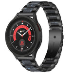 Interbead Resin Metal Watch Band, For Galaxy Watch 5 40 / 44mm, For Galaxy Watch 5 Pro 45mm, For Galaxy Watch 4 40 / 44mm