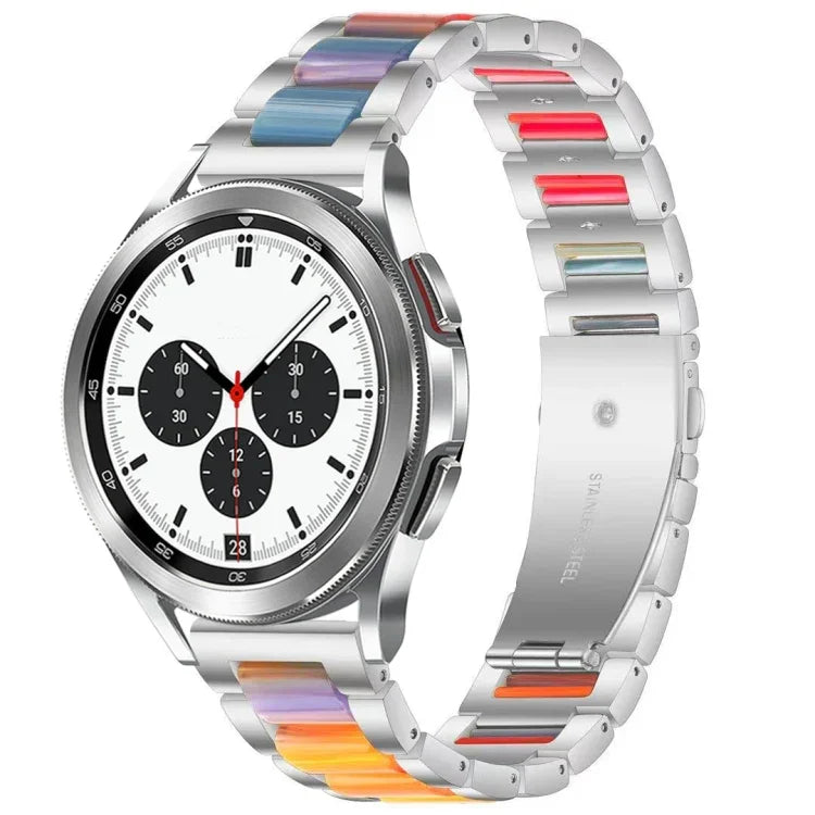 Interbead 樹脂金屬錶帶，適用於 Galaxy Watch 4 Classic 42 / 46mm