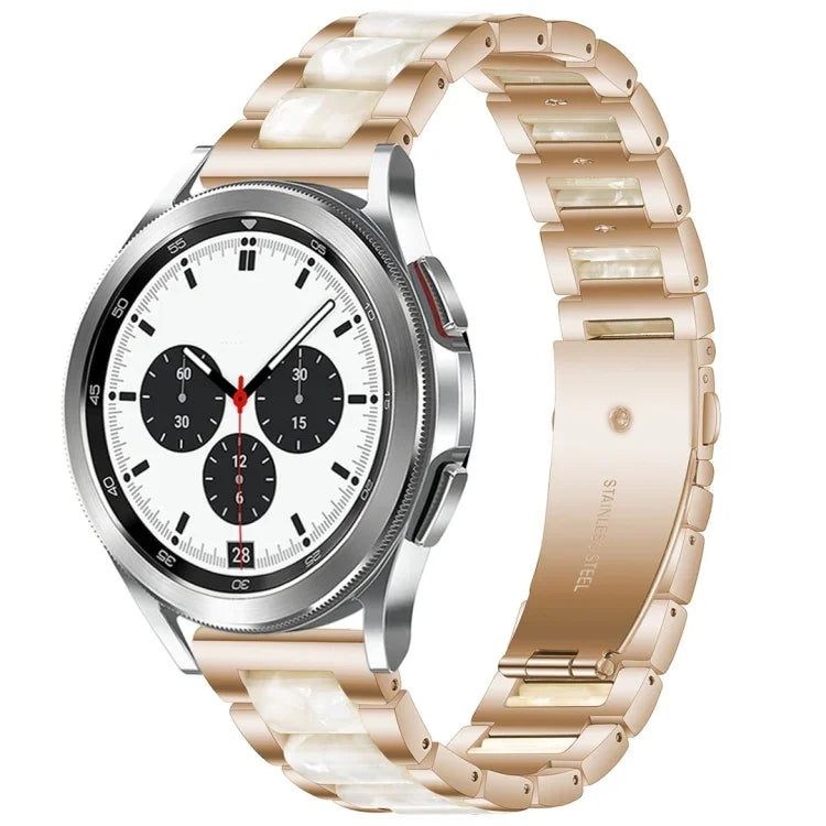 Interbead 樹脂金屬錶帶，適用於 Galaxy Watch 4 Classic 42 / 46mm