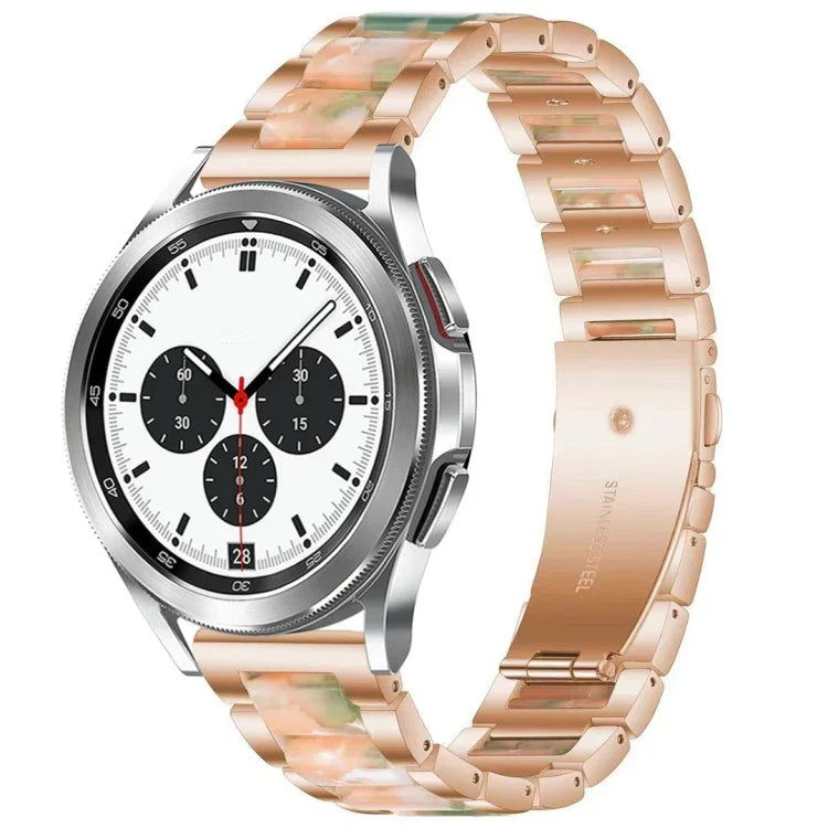 Interbead 樹脂金屬錶帶，適用於 Galaxy Watch 4 Classic 42 / 46mm