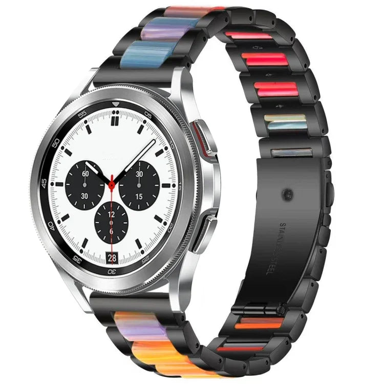 Interbead 樹脂金屬錶帶，適用於 Galaxy Watch 4 Classic 42 / 46mm