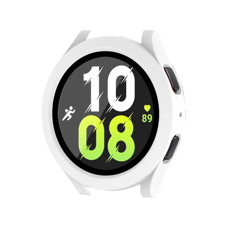 適用於 Samsung Galaxy Watch4/5 44mm ENKAY Hat-Prince 防水全覆蓋 PC 錶框 + 9H 鋼化玻璃保護殼