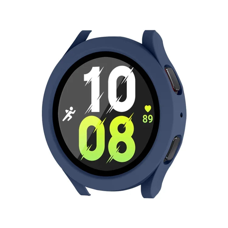 適用於 Samsung Galaxy Watch4/5 44mm ENKAY Hat-Prince 防水全覆蓋 PC 錶框 + 9H 鋼化玻璃保護殼