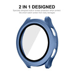 適用於 Samsung Galaxy Watch4/5 44mm ENKAY Hat-Prince 防水全覆蓋 PC 錶框 + 9H 鋼化玻璃保護殼
