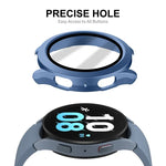 適用於 Samsung Galaxy Watch4/5 44mm ENKAY Hat-Prince 防水全覆蓋 PC 錶框 + 9H 鋼化玻璃保護殼