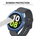 適用於 Samsung Galaxy Watch4/5 44mm ENKAY Hat-Prince 防水全覆蓋 PC 錶框 + 9H 鋼化玻璃保護殼