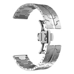 裝甲不鏽鋼金屬錶帶，適用於 Samsung Galaxy watch3 45mm，Samsung Galaxy watch 46mm，Samsung Gear S3 Classic，Samsung Gear S3 Frontier