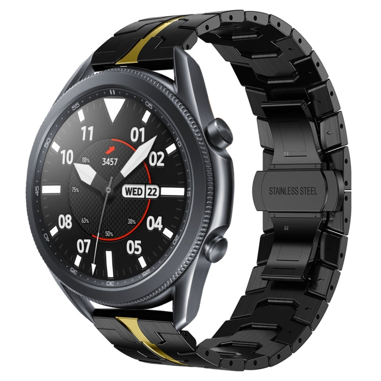 裝甲不鏽鋼金屬錶帶，適用於 Samsung Galaxy watch3 45mm，Samsung Galaxy watch 46mm，Samsung Gear S3 Classic，Samsung Gear S3 Frontier